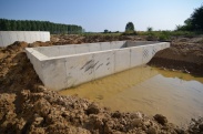 Jó ütemben építik a szennyvíztelepet
