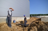 Jó ütemben építik a szennyvíztelepet